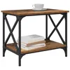 Image de vidaXL Table d'appoint Bois Ancien 55 x 38 x 45 cm Bois d'ingénierie, Table rectangulaire Moderne pour Salon, Durable, compacte, Chic, Pratique, mobilier Polyvalent, Style Minimaliste