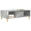 Image de vidaXL Table Basse Gris béton 103,5 x 60 x 35 cm Bois d'ingénierie, Table Basse rectangulaire Moderne, Meuble Robuste pour l'intérieur, déco Fonctionnelle, étagères incluses