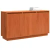Image de vidaXL Buffet Chêne Brun 111 x 34 x 60 cm Pin Massif, Buffet Rectangulaire Moderne, Rangements Stylés, Meuble Minimaliste, pour Salle à Manger, Bureau Durable