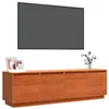 Image de vidaXL Meuble TV Marron 156 x 37 x 45 cm Bois d'ingénierie, Meuble Contemporain pour Salon, Meuble TV rectangulaire, Rangement Pratique, Table Console à étagères
