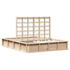 Image de vidaXL Cadre de lit Marron 150 x 200 cm Bois de pin Massif