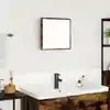 Image de vidaXL Miroir de salle de bain LED Chêne fumé 40 x 37 x 8.5 cm