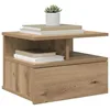 Image de vidaXL Table de Nuit Flottante 2 pcs Chêne Artisanal 40 x 31 x 28 cm, Mobilier de Chambre Moderne, Table de Nuit Flottante Gain de Place, décor élégant, Rangement intégré