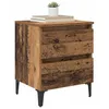 Image de vidaXL Cabinet de Chevet Bois Ancien 40 x 35 x 50 cm Bois d'ingénierie, Table de Nuit Moderne, Table de Rangement rectangulaire, Table de Chevet compacte, utilité Minimaliste pour Les espaces urbains