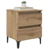 Image de vidaXL Cabinet de Chevet 2 pcs chêne Artisanal 40 x 35 x 50 cm, Table de Nuit Moderne, Table de Rangement rectangulaire, Table de Chevet compacte, utilité Minimaliste pour Les espaces urbains