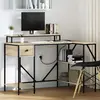 Image de vidaXL Bureau Chêne Sonoma 120 x 79 x 86,5 cm Bois d'ingénierie