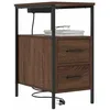 Image de vidaXL Table de Chevet - Table de Nuit Moderne, Organisateur de Chambre, Petit Cabinet déco Contemporain et Minimaliste