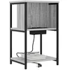 Image de vidaXL Cabinet de Chevet 2 pcs Sonoma Gris 38 x 31 x 61 cm, Table de Nuit compacte, Organisateur Moderne, Meuble Gain de Place, Rangement élégant.