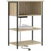 Image de vidaXL Cabinet de Chevet Chêne Sonoma 55 x 31 x 76 cm, Tables de Nuit rustiques, Meuble de Rangement Compact, Organisateur stylé pour intérieur, Pratique et Chic