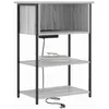 Image de vidaXL Cabinet de Chevet Gris Sonoma 55 x 31 x 76 cm Bois d'ingénierie, Tables de Nuit rustiques, Meuble de Rangement Compact, Organisateur stylé pour intérieur, Pratique et Chic