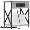 Image de vidaXL Cabinet de Chevet Gris Sonoma 41 x 31 x 51 cm Bois d'ingénierie, Meuble de Nuit Rustique, Bois d'ingénierie, Rangement Compact, Pratique pour la Chambre