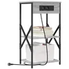 Image de vidaXL Cabinet de Chevet Gris Sonoma 41 x 31 x 76 cm Bois d'ingénierie, Table de Nuit Rustique, Meuble Compact avec Rangement, Organisateur Minimaliste, Essentiel en Bois