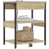 Image de vidaXL Cabinet de Chevet Chêne Sonoma 41 x 31 x 51 cm, Cabinet de Rangement rectangulaire, Table de Nuit Rustique, Organiseur déco pour Chambre Moderne