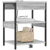 Image de vidaXL Cabinet de Chevet Gris Sonoma 41 x 31 x 51 cm Bois d'ingénierie, Cabinet de Rangement rectangulaire, Table de Nuit Rustique, Organiseur déco pour Chambre Moderne