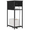 Image de vidaXL Cabinet de Chevet Chêne Noir 41 x 28 x 76 cm Bois d'ingénierie, Table de Nuit compacte en Bois, Petit Meuble Pratique, Rangement stylé pour Votre Chambre