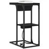 Image de vidaXL Cabinet de Chevet Chêne Noir 41,5 x 26 x 60,5 cm, Table de Nuit Rustique avec Rangement, Meuble Pratique pour Chambre, Surface compacte et Fonctionnelle