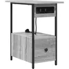 Image de vidaXL Cabinet de Chevet Gris Sonoma 60 x 30 x 61 cm Bois d'ingénierie, Rangement Chic pour la Chambre, Petite Table de Nuit, Meuble de Chevet en Bois, Design Compact et Pratique