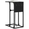 Image de vidaXL Cabinet de Chevet Chêne Noir 41,5 x 26 x 60,5 cm, Table de Nuit Rustique, Cabinet de Chevet Compact avec Rangement, Station de Charge et Organisateur