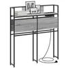 Image de vidaXL Tête de lit de Rangement Sonoma Gris 90 cm Bois d'ingénierie, Une tête de lit avec Rangement, Meuble Moderne, organise Tout, lit Gain de Place avec Pieds Ajustables.