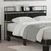 Image de vidaXL Tête de lit de rangement Chêne noir 135 cm Bois d'ingénierie