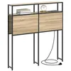 Image de vidaXL Tête de lit de Rangement Chêne Sonoma 90 cm Bois d'ingénierie, Tête de lit Moderne, avec étagères, Rangement Pratique, Design Contemporain, Gain de Place pour Votre Chambre