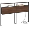 Image de vidaXL Tête de lit de Rangement Chêne Marron 120 cm Bois d'ingénierie, Tête de lit Moderne, avec étagères, Rangement Pratique, Design Contemporain, Gain de Place pour Votre Chambre