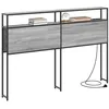 Image de vidaXL Tête de lit de Rangement Sonoma Gris Bois d'ingénierie, Tête de lit Moderne avec rangements, étagères Pratiques, Style Contemporain, Meuble intérieur Chic