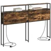Image de vidaXL Tête de lit de Rangement Chêne fumé 140 cm Bois d'ingénierie, Tête de lit Moderne, avec étagères, Rangement Pratique, Design Contemporain, Gain de Place pour Votre Chambre