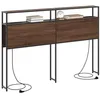 Image de vidaXL Tête de lit de Rangement Chêne Marron 140 cm Bois d'ingénierie, Tête de lit Moderne, avec étagères, Rangement Pratique, Design Contemporain, Gain de Place pour Votre Chambre