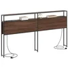 Image de vidaXL Tête de lit de Rangement Chêne Marron 180 cm Bois d'ingénierie, Tête de lit Moderne, avec étagères, Rangement Pratique, Design Contemporain, Gain de Place pour Votre Chambre