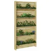 Image de vidaXL Étagères pour Plantes Marron 90 x 15 x 180 cm Pinède imprégnée, Jardin et terrasse, rangements rustiques, jardinières empilables, étagères Solides, Porte-Plantes, déco extérieure