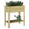 Image de vidaXL Support de Plante Marron 85 x 46 x 94 cm Pin imprégné, Jardins et terrasses, Pots rustiques, Support d'extérieur, déco pour Exposer Vos Plantes