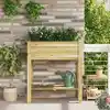 Image de vidaXL Jardin haut Marron 85,5 x 46,5 x 96 cm Pinède imprégnée