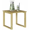 Image de vidaXL Table Naturel 40 x 40 x 36 cm Pinède imprégnée, Table carrée compacte pour Jardin et terrasse, mobilier extérieur Moderne, déco Pratique pour Salon ou Patio