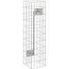 Image de vidaXL Colonne Gabion Argent 25 x 25 x 100 cm Acier Inoxydable, Jardin et terrasse, Colonne Gabion rectangulaire Robuste, Affichage Moderne, élément paysager Contemporain