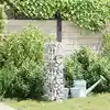 Image de vidaXL Robinet Gabion Argenté 25 x 25 x 100 cm Acier inoxydable