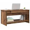 Image de vidaXL Table Basse Bois Ancien 80 x 50,5 x 41,5 cm Bois d'ingénierie, Table Basse Moderne, Accent Durable, Meuble intérieur, pièce maîtresse Minimaliste pour Boissons et déco