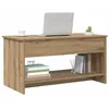 Image de vidaXL Table Basse Chêne Artisanal 80 x 50,5 x 41,5 cm, Table Basse Moderne, Accent Durable, Meuble intérieur, pièce maîtresse Minimaliste pour Boissons et déco