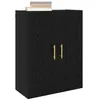 Image de vidaXL Meuble Mural Chêne Noir 69,5 x 34 x 90 cm Bois d'ingénierie, Meuble de Rangement Mural, rectangulaire, Moderne, Solide, Espace généreux, Design épuré, Pratique pour Organiser