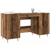 Image de vidaXL Bureau Bois Ancien 140 x 50 x 75 cm Bois d'ingénierie, Bureau Rectangulaire Moderne, Poste de Travail Ergonomique, Grand Exécutif, Bois Ingénierie Intérieur