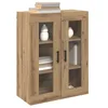 Image de vidaXL Buffet Chêne Artisanal 69,5 x 34 x 90 cm Bois d'ingénierie, Salon, Buffet Rectangulaire Moderne, Rangement Durable, Organisation Pratique, Design Minimaliste