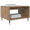 Image de vidaXL Table Basse chêne Artisanal 60 x 50 x 40 cm Bois d'ingénierie, Table Basse Industrielle Moderne, Design rectangulaire, Taille compacte, Bois façonné, Cadre métal, mobilier Chic