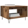 Image de vidaXL Table Basse Bois Ancien 60 x 50 x 40 cm Bois d'ingénierie, Table contemporaine, café carrée, Style Minimaliste, Surface Design, compacte et Pratique