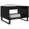 Image de vidaXL Table Basse Chêne Noir 60 x 50 x 40 cm Bois d'ingénierie, Table Basse élégante, Design rectangulaire, Meuble Pratique, pièce maîtresse Moderne, Style recherché