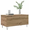 Image de vidaXL Table Basse chêne Artisanal 90 x 44.5 x 45 cm Bois d'ingénierie, Table Basse Chic, Style Industriel Moderne, Parfaite pour Salons Urbains, Déco Pratique et Fonctionnelle