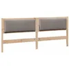 Image de vidaXL Tête de lit Autre Marron 200 cm Bois Massif en pin, Décor de Chambre Minimaliste, Design Pratique avec tête de lit en Bois Massif, Style Contemporain en pin
