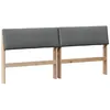 Image de vidaXL Tête de lit capitonnée Gris foncé 180 cm Pin Massif, Tête de lit rectangulaire Moderne, rembourrée en Mousse, Cadre en pin, Style Tendance pour Chambre, Usage intérieur