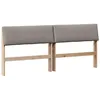 Image de vidaXL Tête de lit capitonnée Taupe 180 cm Pin Massif, Tête de lit rectangulaire Moderne, rembourrée en Mousse, Cadre en pin, Style Tendance pour Chambre, Usage intérieur
