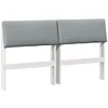 Image de vidaXL Tête de lit capitonnée Gris Clair 150 cm Pin Massif, Tête de lit rectangulaire Moderne, rembourrée en Mousse, Cadre en pin, Style Tendance pour Chambre, Usage intérieur