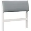 Image de vidaXL Tête de lit capitonnée Gris Clair 80 cm Pin Massif, Tête de lit rectangulaire Moderne, rembourrée en Mousse, Cadre en pin, Style Tendance pour Chambre, Usage intérieur